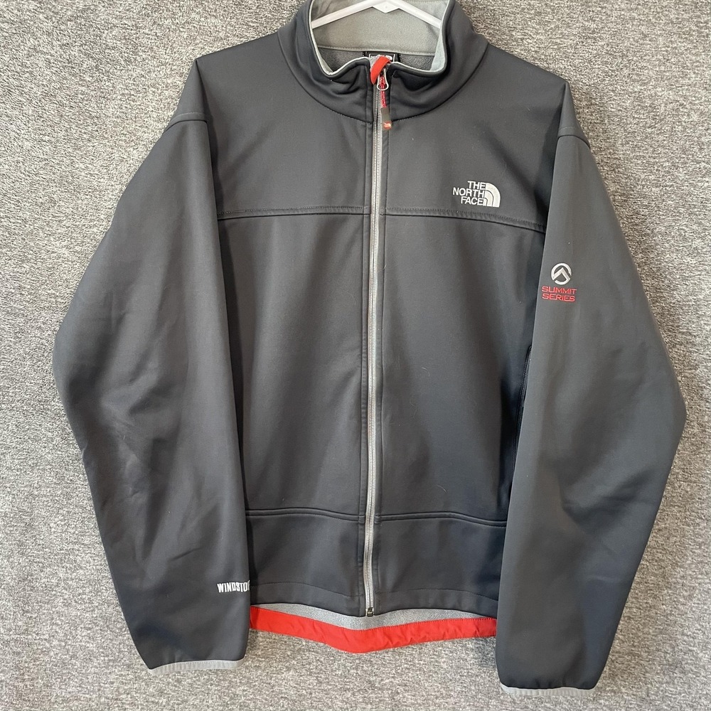 The North Face Jacket Mens Large Black Summit Series Windstopper Softshell